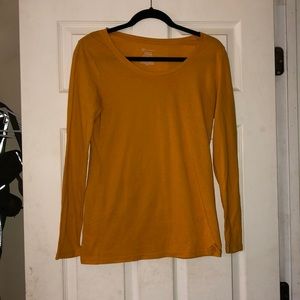 Mustard yellow long sleeved shirt
